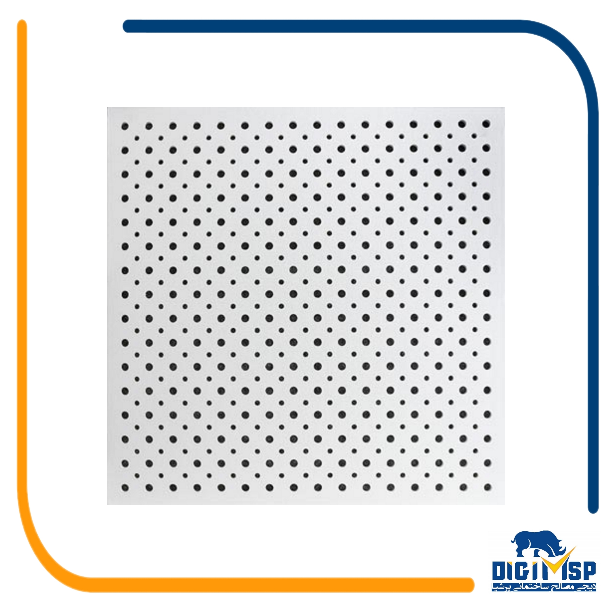 تایل 9.5mm آکوستیک 36-12-8 روکش pvc نامنظم 